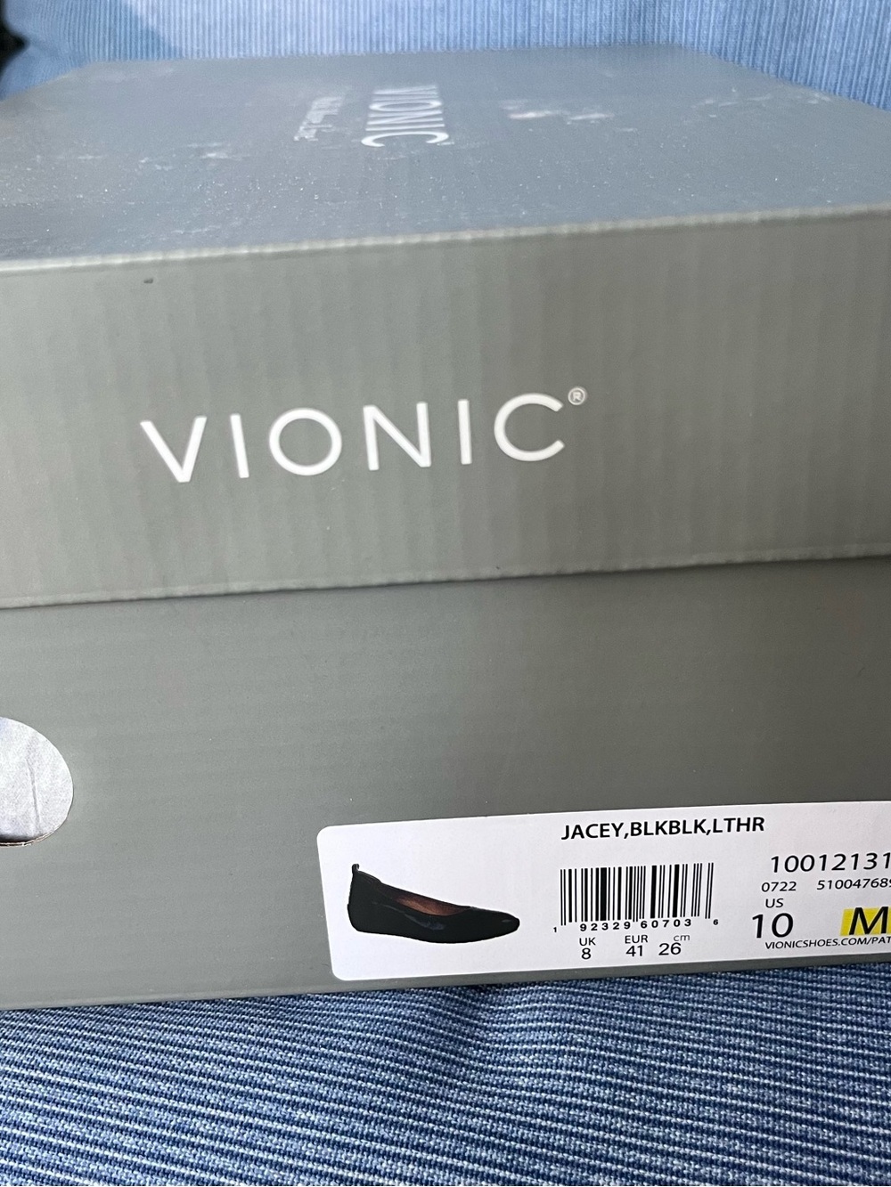 Vionic Black Leather Jacey Flats - Picture 4 of 4